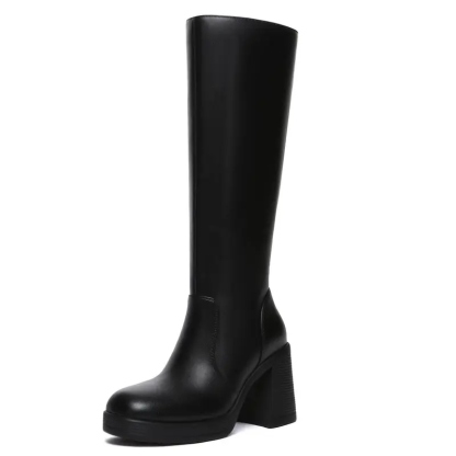 Women's BTC Leather Platform Boots
