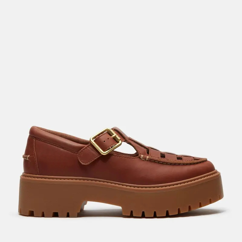 Women's Stone Street Platform Buckle Shoes