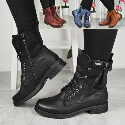Ladies Cozy Warm Lined Ankle Boots