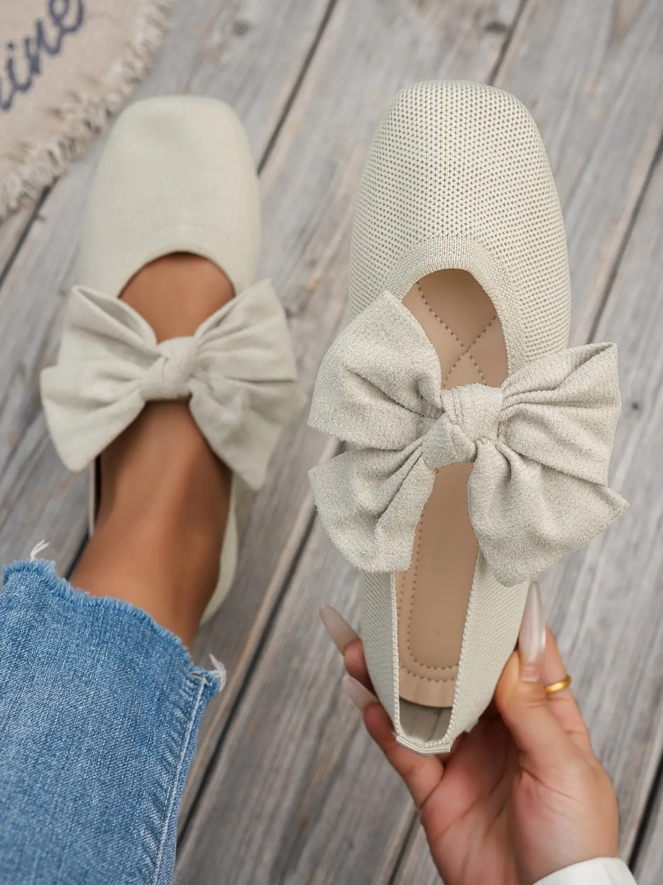 Women's Knit Mary Jane Shoes