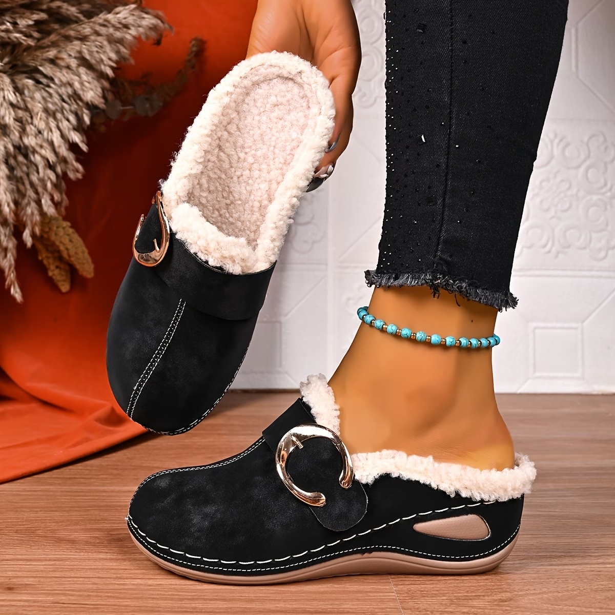 Women's Ethnic Wedge Short Boots