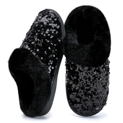 Women's Sequins House Slippers