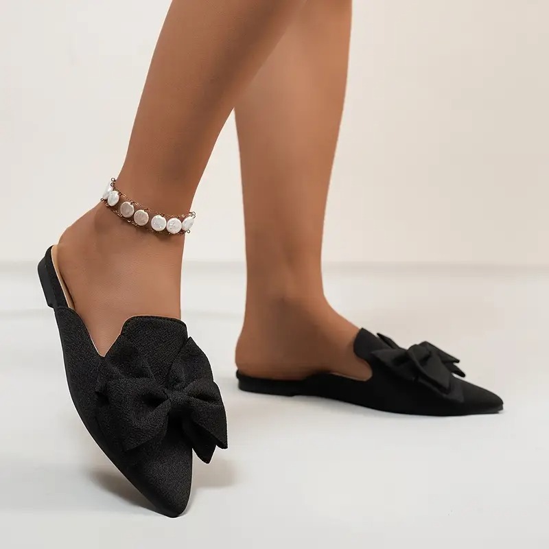 Butterfly Bow Slip-on Flats