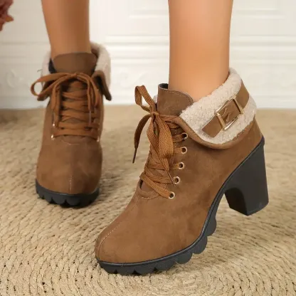 Women's Winter Fleece Ankle Booties