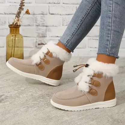 Women's Cozy Fleece Non-Slip Snow Boots