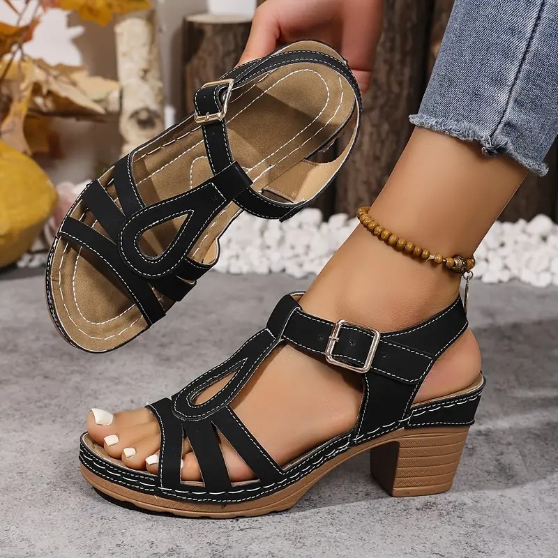 Women's Solid Color Stylish Sandals