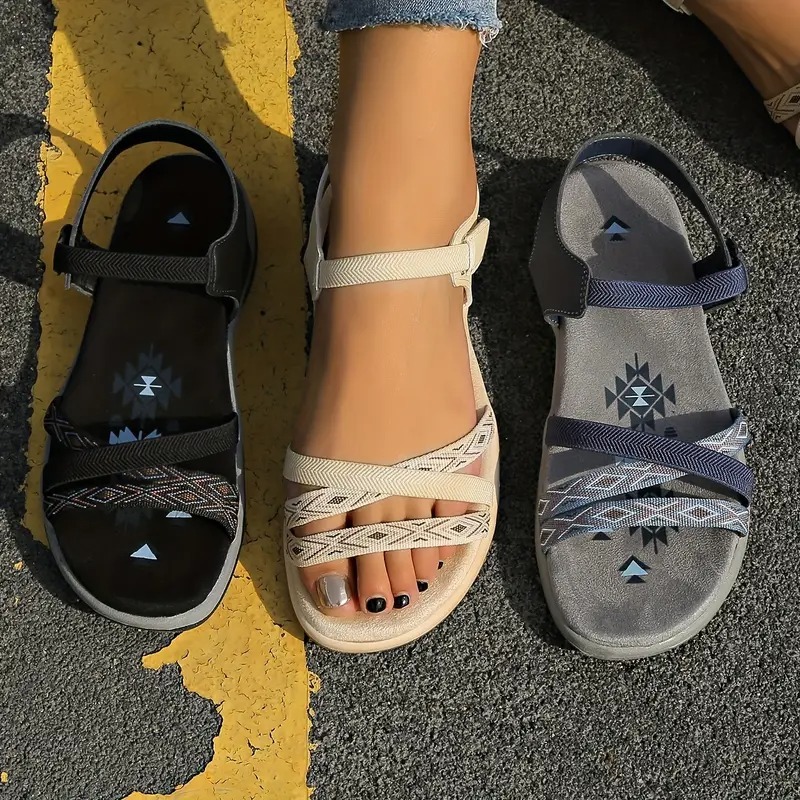 Women's Stylish Open-Toe Flat Slide Sandals