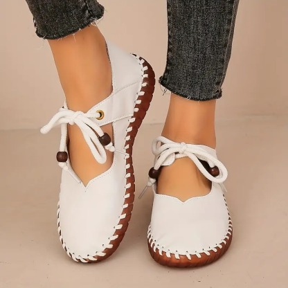Women's Elegant Lace-Up Mary Jane Shoes