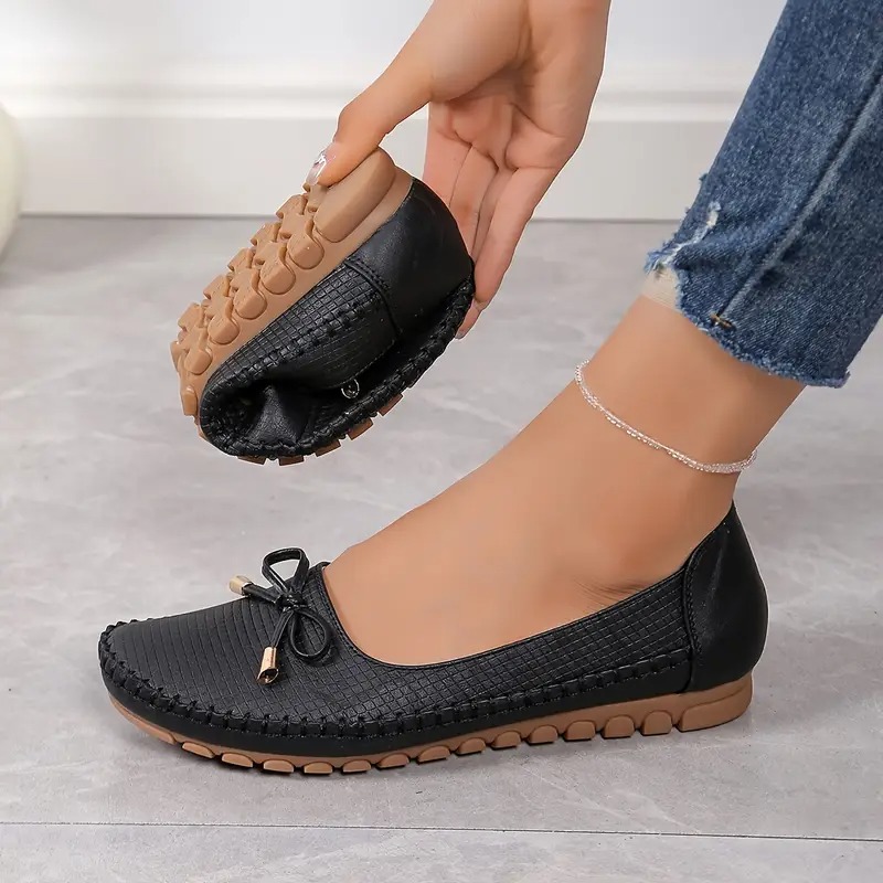 Women's Bow Flat Soft Sole Loafers