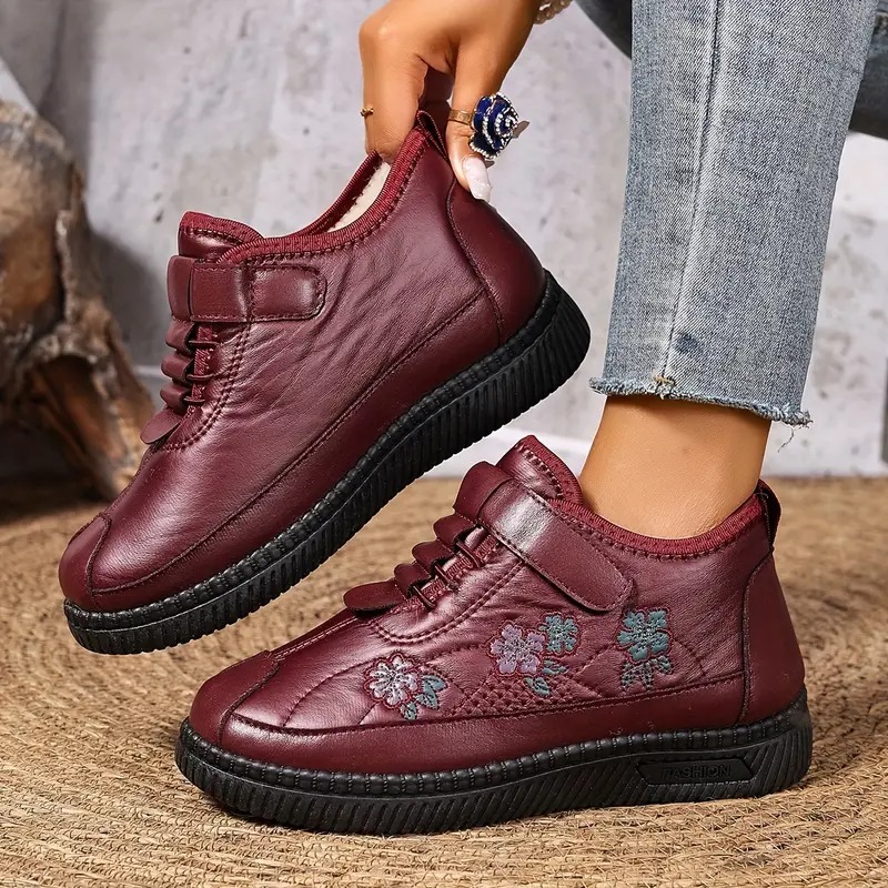 Women's Floral Outdoor Ankle Boots