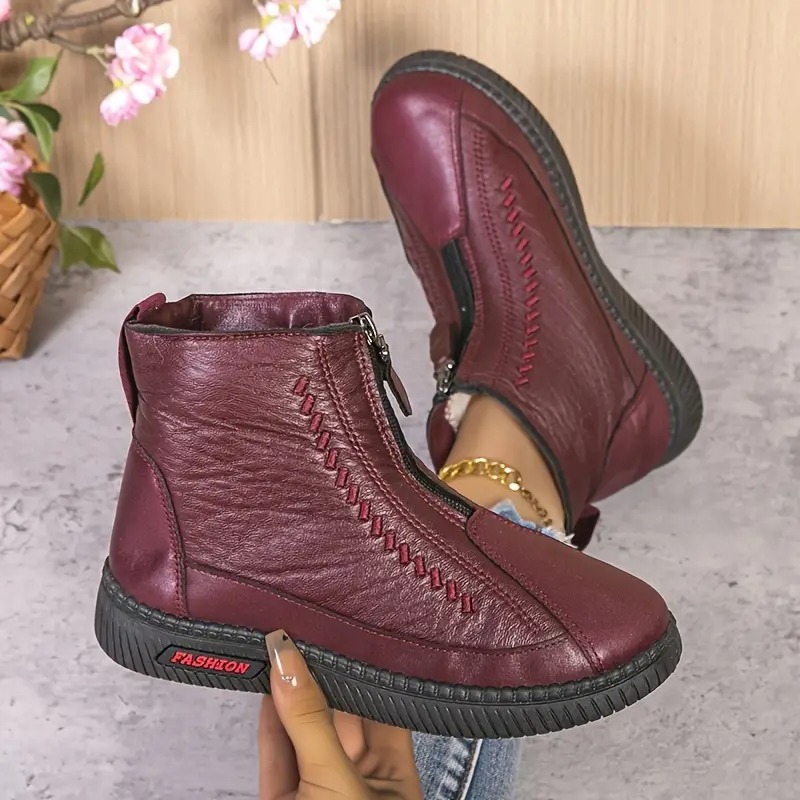 Women's Warm Zip-Up Boots