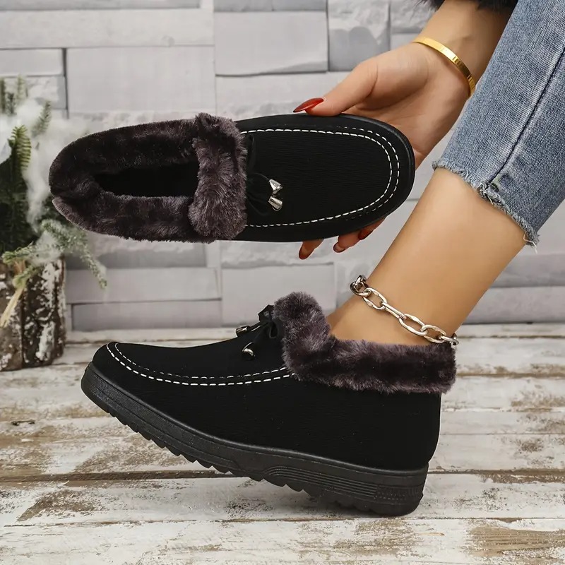 Women's Cozy Fleece-Lined Ankle Boots