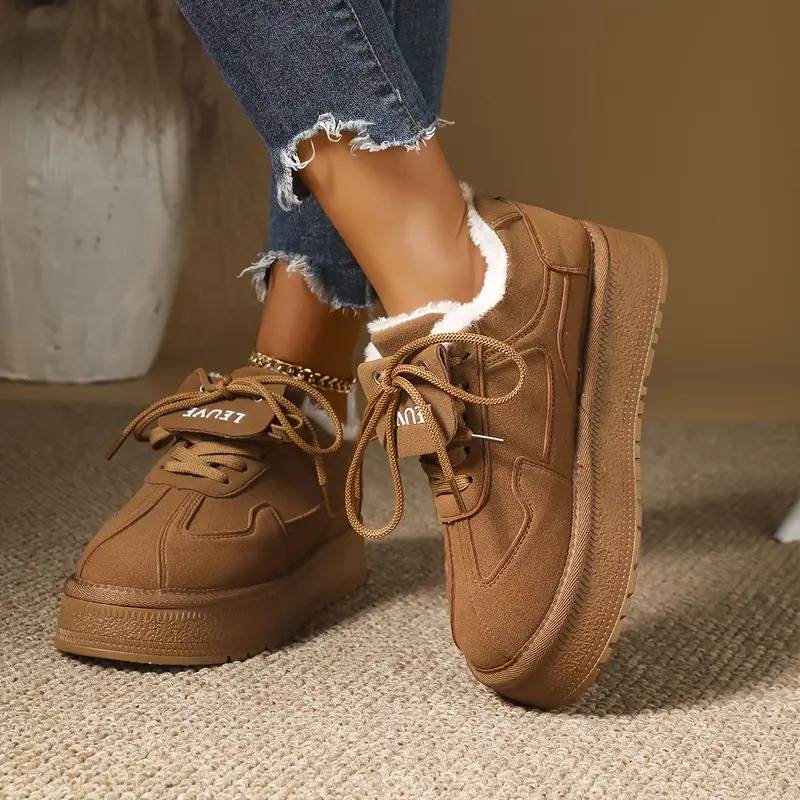 Women's Anti-Slip Fluffy Lining Snow Boots