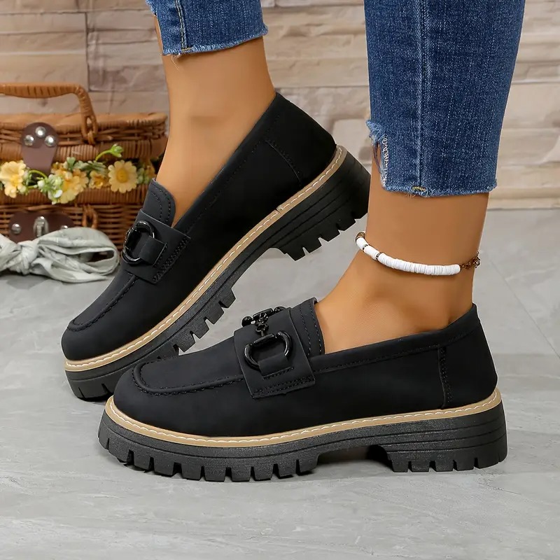 Women's Elegant Thick-soled Loafers