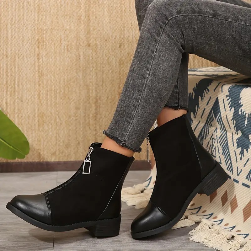 Women's Rhinestone Decoration Short Boots