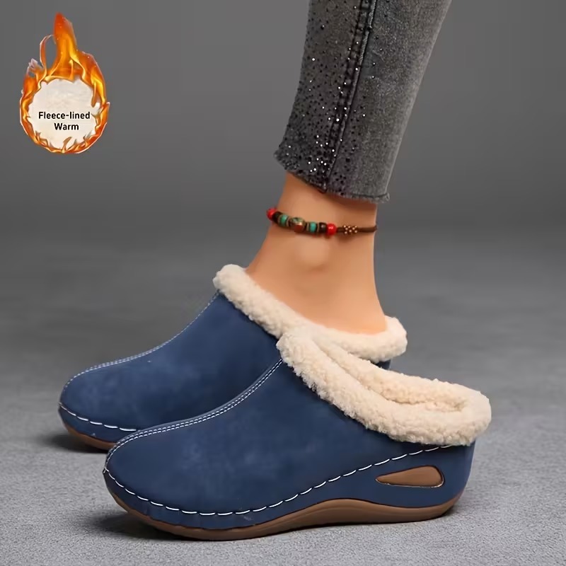 Women's Cozy Fleece Lined Slip-On Loafers
