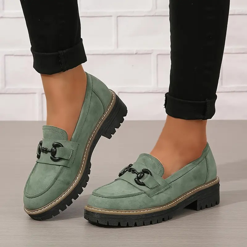 Womens Premium Platform Loafers