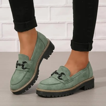 Womens Premium Platform Loafers