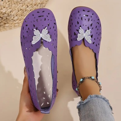 Jeweled Bow All-Season Flats