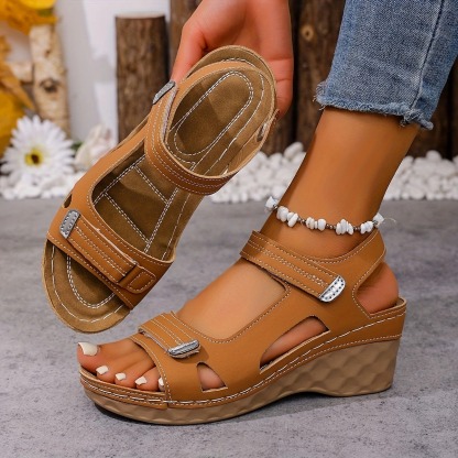 Women's Summer Adjustable Wedge Sandals