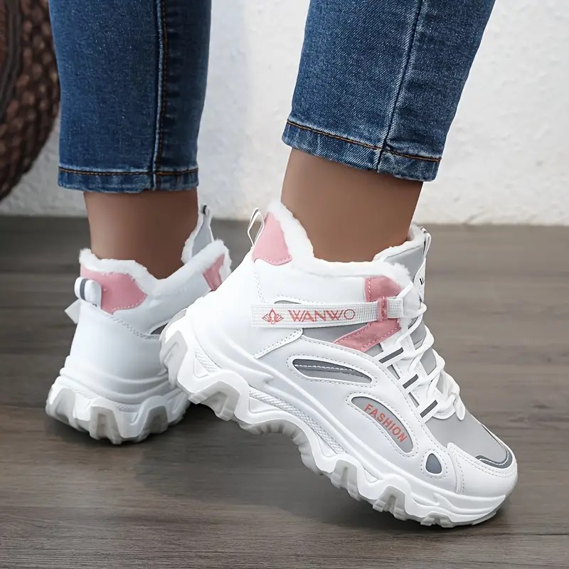 Color-block Thick Sole Chunky Sneakers