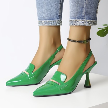 Women's Elegant Slingback Heeled Sandals