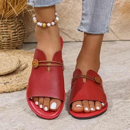 Women's Open Toe Casual Slippers