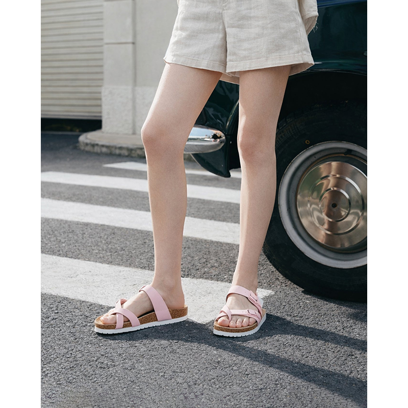 Women's Soft Cork Footbed Slide Sandals