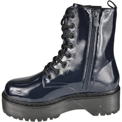 Ladies Punk Goth Zip Casual Boots