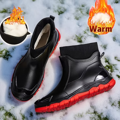 New Couple Warm Rain Boots