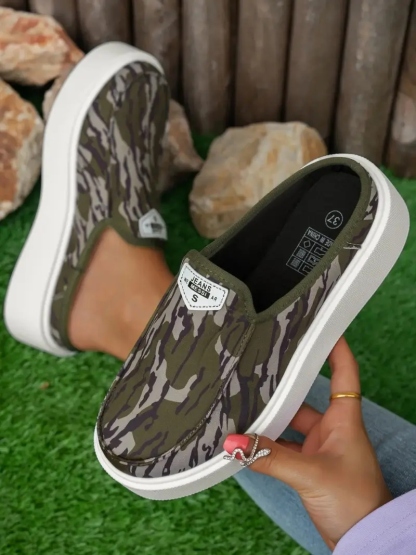 Women's Checkerboard Mules