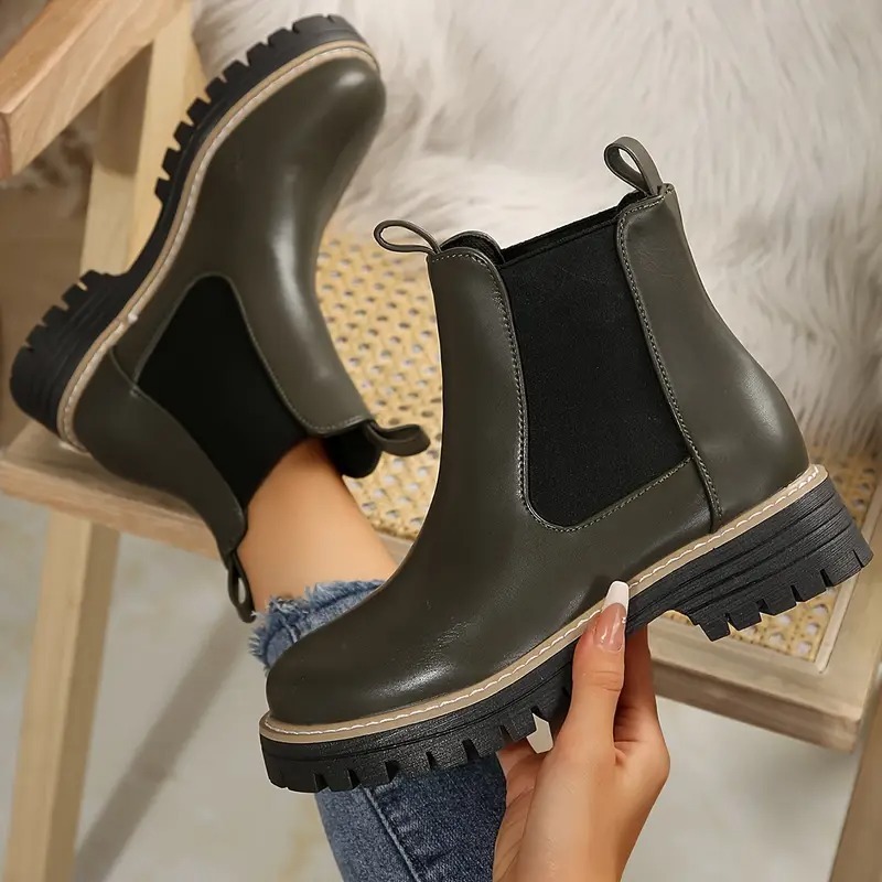 Women's Chunky Chelsea Ankle Boots