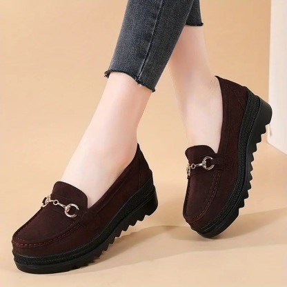 Women's Platform Metal Loafers