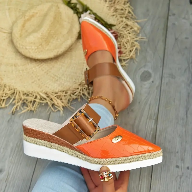 Women's Retro Adjustable Mule Shoes