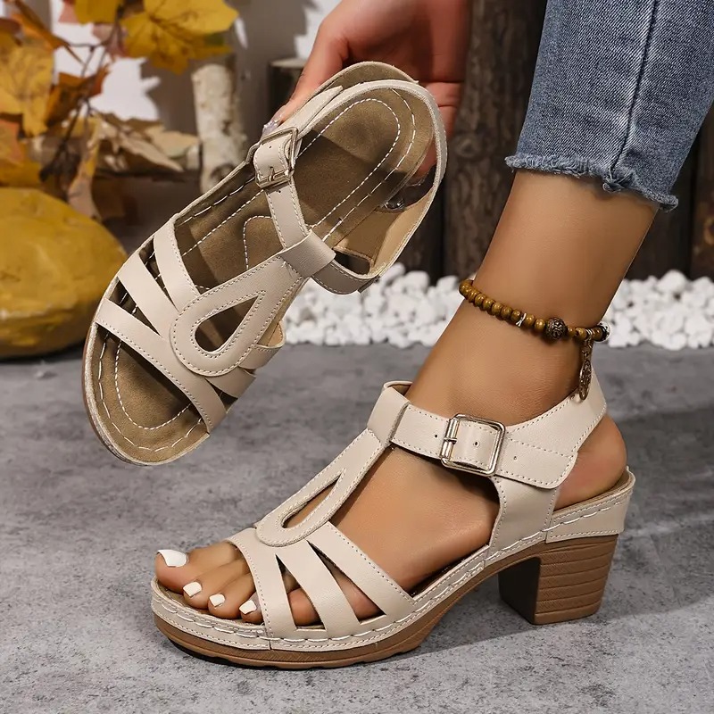 Women's Solid Color Stylish Sandals