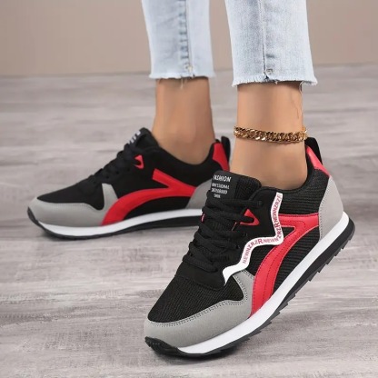 Women's Retro Low-Top Lace-Up Sneakers