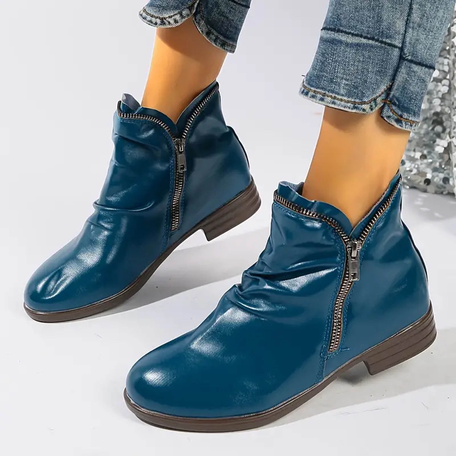 Women's Classic Double-Zip Ankle Boots
