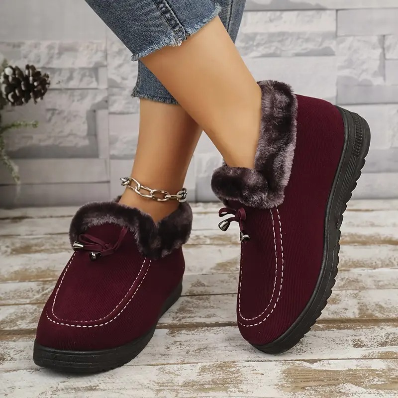 Women's Cozy Fleece-Lined Ankle Boots