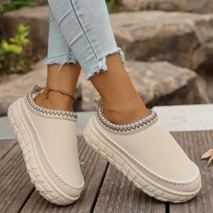 Women's Slip-On Moccasin Platform Shoes