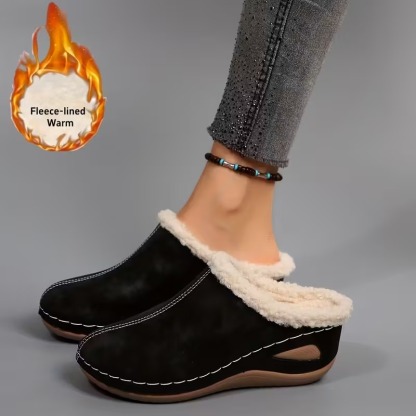 Women's Cozy Fleece Lined Slip-On Loafers