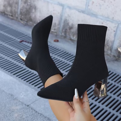 Women's Chunky Heel Party Pumps