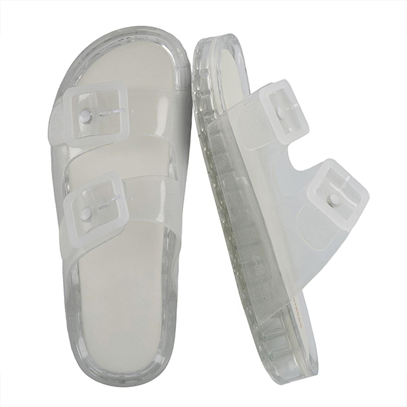 Women's Waterproof Double Buckle Slides