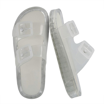 Women's Waterproof Double Buckle Slides