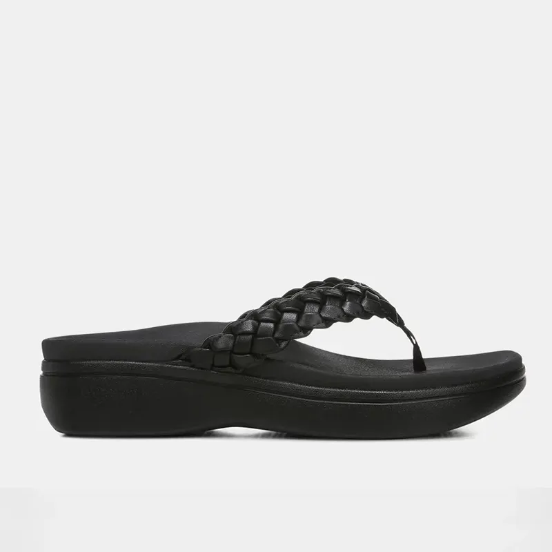Women's Braided Platform Flip-Flops