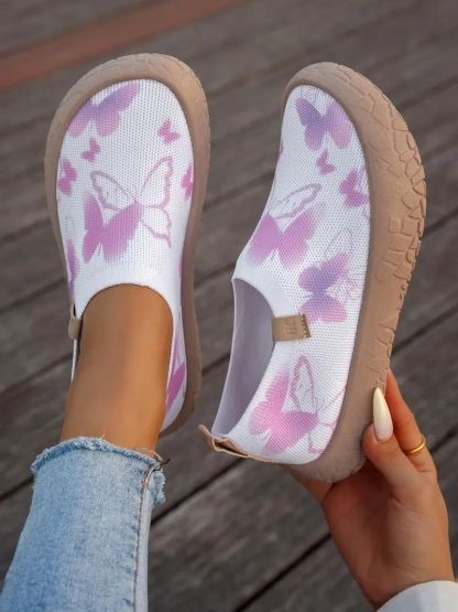 Women's Flyknit Breathable Slip-On Shoes