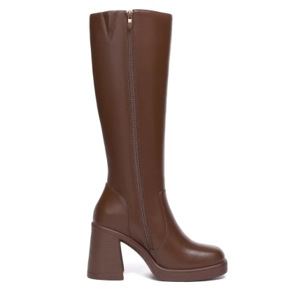 Women's BTC Leather Platform Boots