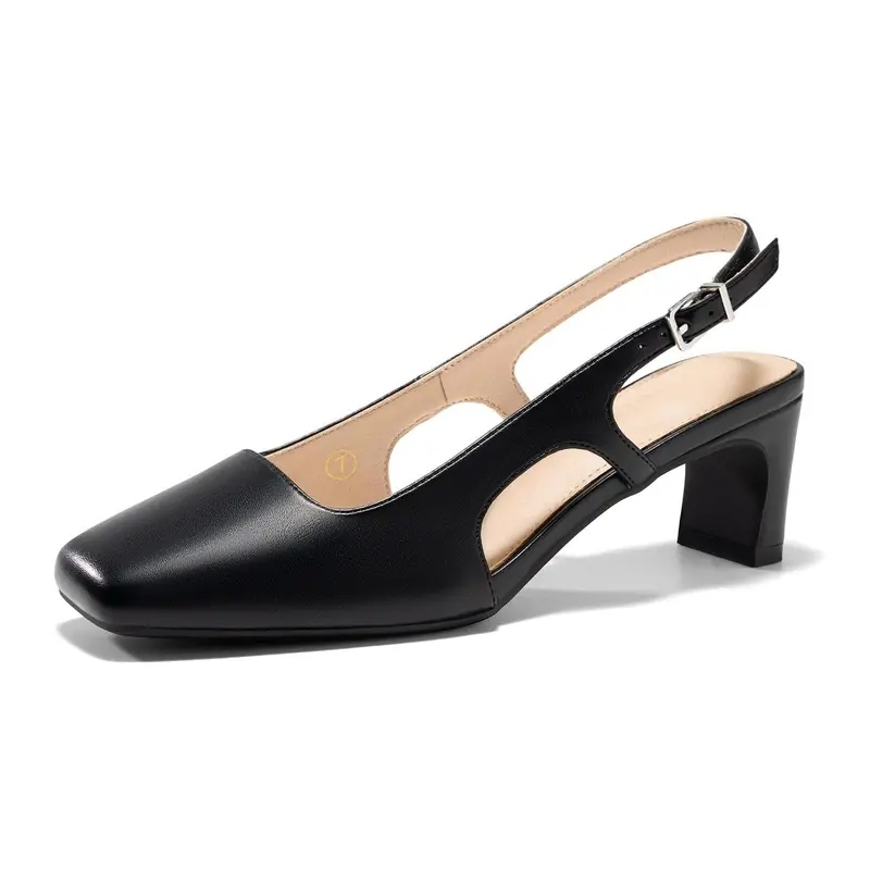 Women's Slingback Chunky Low Heels