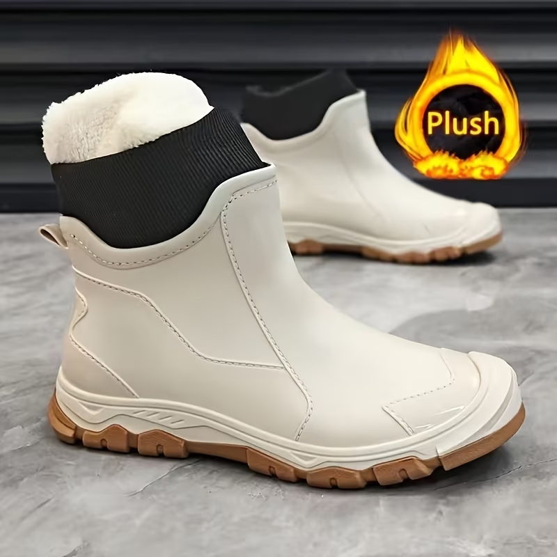 New Couple Warm Rain Boots