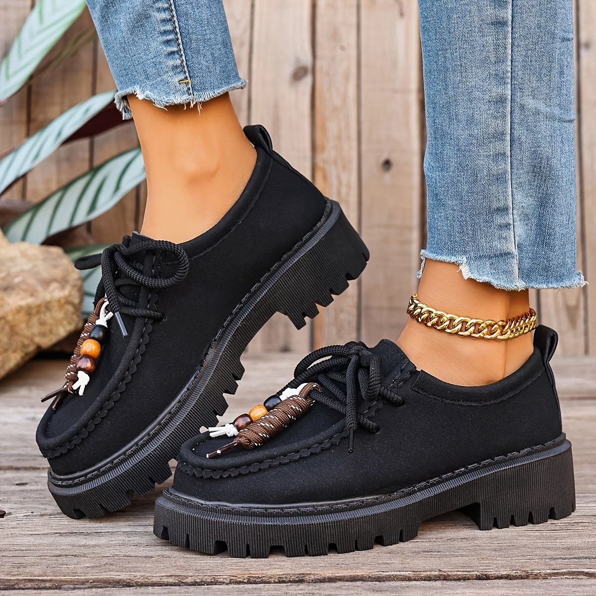 Women's Lace-Up Oxford Shoes