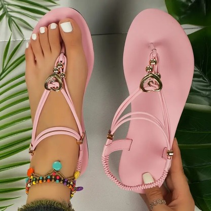 Women's Heart Thong Sandals